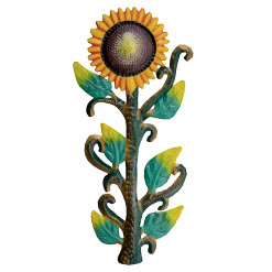 5.75" X 12.25" Painted Sunflower Stalk