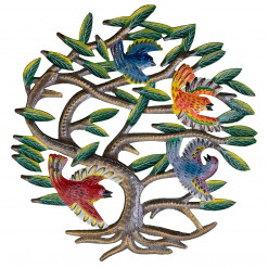 Painted 4 Birds in Tree