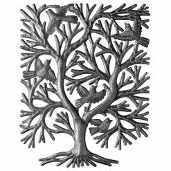 Rectangular Bush with 5 Birds