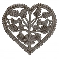 Two Birds in Oak Leaf Heart