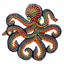 Mini Painted Blue & Orange Octopus