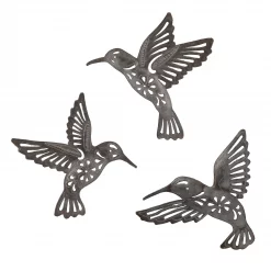 Floral Hummingbirds - Set of 3