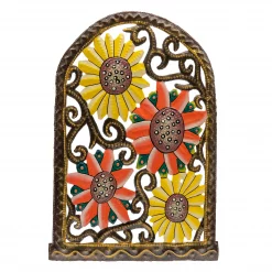 Painted Yellow & Orange Flowers Arch