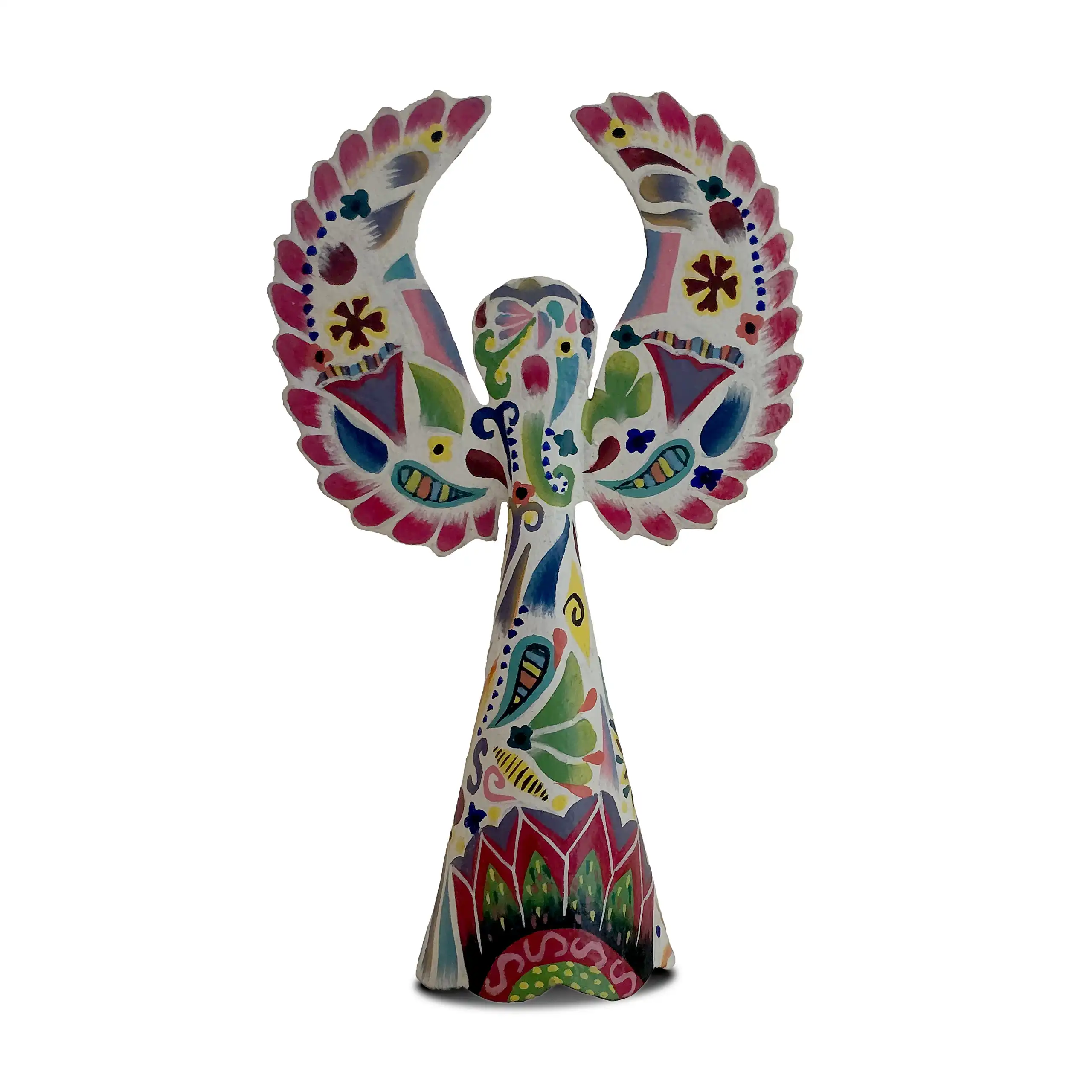 Painted Freestanding Paisley Angel