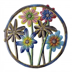 Painted Flowers Escaping Border