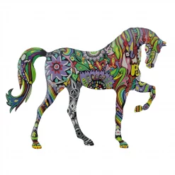 Medium Painted Floral Walking Horse