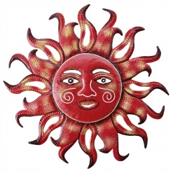 Painted Red Flare Sun
