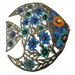 Medium Painted Floral Fish Eye