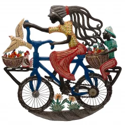 Painted Medium Bicycle Girl with Cog Cassette