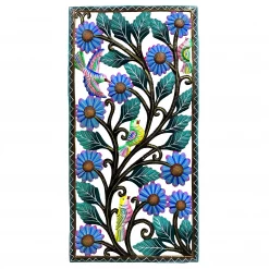 Painted Bird and Blooms Panel